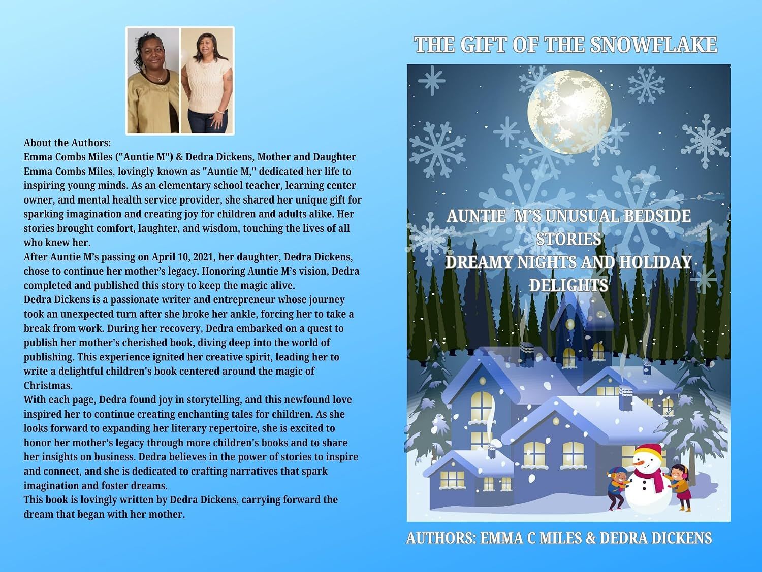 The Gift of the Snowflake: Auntie M's Unusual Bedside Stories Dreamy Nights and Holiday Delights cover